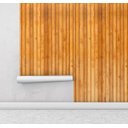 Ver imagem 2 de Papel de Parede Estilo Madeira em Tons de Caramelo Marrom e Cinza