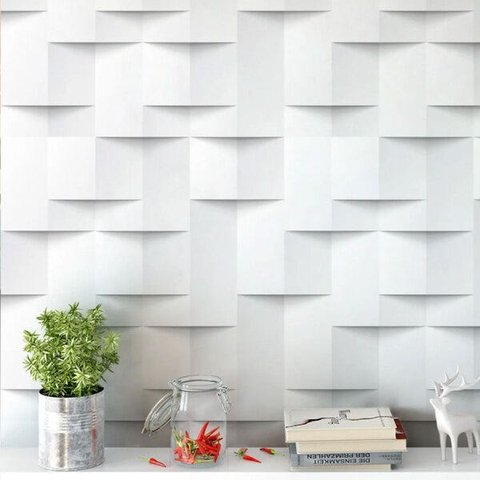 Papel de Parede Abstrato Geométrico 3d para Quarto e Sala