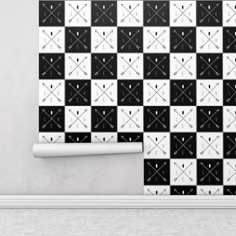Papel de parede Love Minimalista para Cozinha