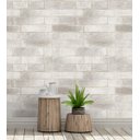 Ver imagem 4 de Papel de Parede Tijolo Branco e Bege Para Sala e Quarto