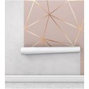 Ver imagem 4 de Papel de Parede Auto Colante Geométrico Rose Gold