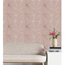 Ver imagem 1 de Papel de Parede Auto Colante Geométrico Rose Gold