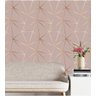 Papel de Parede Auto Colante Geométrico Rose Gold - 3