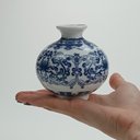 Ver imagem 5 de Vaso Redondo Decorativo Enfeite Home&co Cerâmica 9x9x9cm Azul
