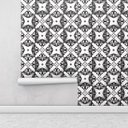 Ver imagem 2 de Papel de Parede Azulejo Colante Arabesco 3D em Preto e Branco