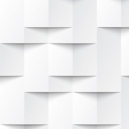 Papel de Parede Abstrato Geométrico 3D em Tons de Branco e Cinza - 3