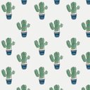 Ver imagem 1 de Papel de Parede Infantil Com Lindos Cactos Para Sala e Quarto Infantil