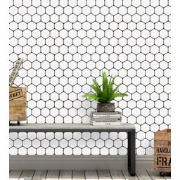 Papel de Parede Hexágono Geométrico  - 1