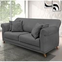 Ver imagem 2 de Sofá 3 Lugares Pé de Madeira Julieta 200 Cm Suede S04 - D’Rossi