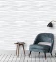 Ver imagem 3 de Papel de Parede Ondas Horizontais 3d tons de cinza e branco Para Sala e Quarto