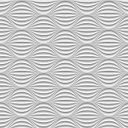 Ver imagem 2 de Papel de Parede 3D com efeito de sombras em Tons de branco e cinza Para Sala e Quarto