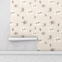 Ver imagem 2 de Papel de parede contemporâneo com flores Para Quartos e Sala