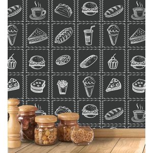 Adesivo Azulejos Retro Lanche Giz 