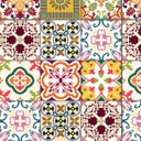 Ver imagem 2 de Papel de Parede Autocolante Azulejo Português Abstrato