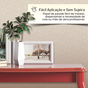 Ver imagem 4 de Papel de Parede Autocolante Contemporâneo Estilo Tecido em Tons de Bege