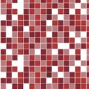 Ver imagem 2 de Papel de Parede Azulejo Pastilhas em Tons de Vermelho, Rosa e Branco