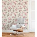 Ver imagem 3 de Papel de parede em tons bege, cinza e rosa Para Sala e Quarto