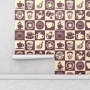 Ver imagem 1 de Papel de Parede Autocolante Azulejo Café para Cozinha, Area Gourmet