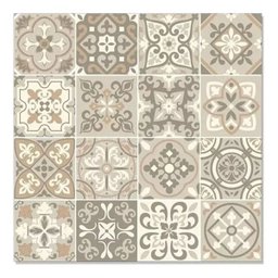 Papel De Parede Ladrilho Azulejo cozinha Em Tons De Bege - 2