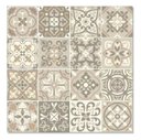 Ver imagem 2 de Papel De Parede Ladrilho Azulejo cozinha Em Tons De Bege