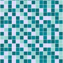Ver imagem 3 de Adesivo Azulejo Pastilhas Em Tons de azul, cinza e branco