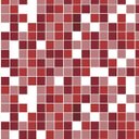 Ver imagem 1 de Adesivo Azulejo Pastilhas Em Tons de vermelho, rosa e branco para Área Gourmet