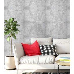 Papel de parede modelo concreto em tons acinzentados Para Quartos e Sala - 3