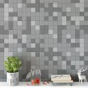 Ver imagem 1 de Papel De Parede Azulejo Pastilhas Em Tons De Cinza