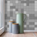 Ver imagem 2 de Papel De Parede Azulejo Pastilhas Em Tons De Cinza