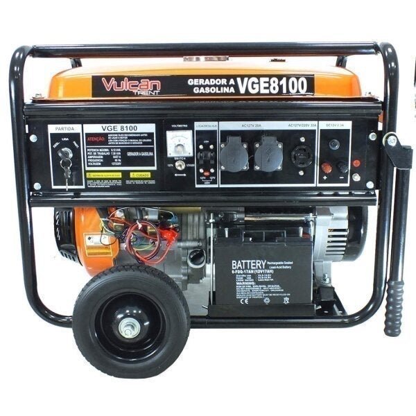 Gerador a Gasolina VGE8100 4 Tempos 15HP Partida Elétrica Bivolt Vulcan Trent - 2