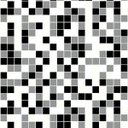 Ver imagem 2 de Papel de Parede Azulejo Pastilhas em Tons de Preto, Branco e Cinza