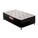 Ver imagem 1 de Cama Box Solteiro: Colchão Espuma D33 Paropas Pasquale + Base CRC Suede Black(88x188)