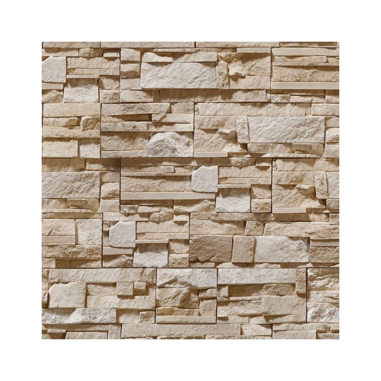 Papel de Parede Estilo Pedras Canjiquinha e Pedras Palito em Tons de Cinza e Bege para Quarto e Sala Papel de Parede Estilo Pedras Canjiquinha e Pedras Palito em Tons de Cinza e Bege para Quarto e Sala