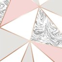 Ver imagem 2 de Papel De Parede Zara Mármore Rose Gold Auto Colante 3m