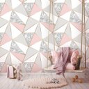 Ver imagem 1 de Papel De Parede Zara Mármore Rose Gold Auto Colante 3m