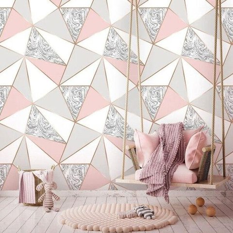 Papel De Parede Zara Mármore Rose Gold Auto Colante 3m