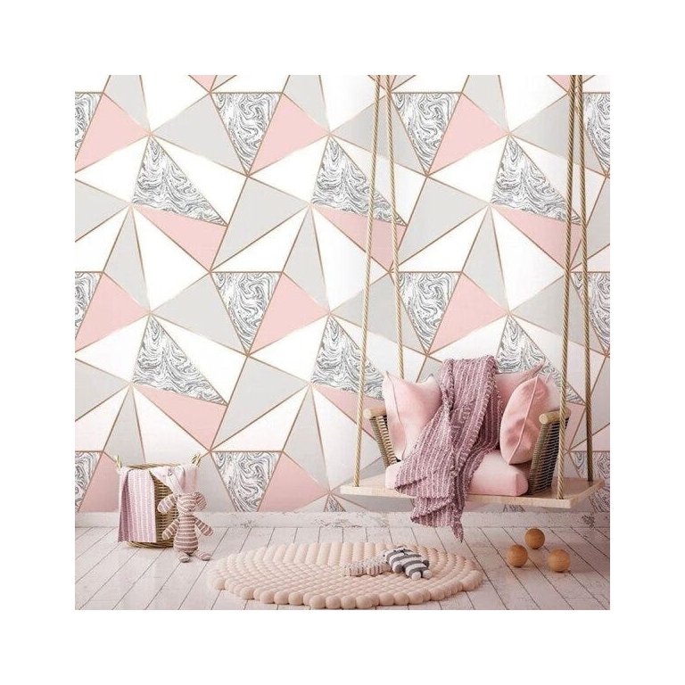 Papel De Parede Zara Mármore Rose Gold Auto Colante 3m