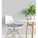 Ver imagem 1 de Papel de Parede Geométrico Poligonos em Tons de Cinza e Branco