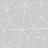 Papel de Parede Geométrico Poligonos em Tons de Cinza e Branco - 3