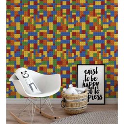 Papel de Parede lego coloridos  - 1