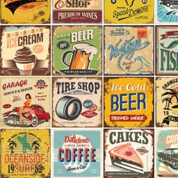 Adesivo Azulejo Retro Vintage para Área Gourmet - 1