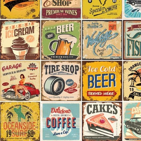 Adesivo Azulejo Retro Vintage para Área Gourmet