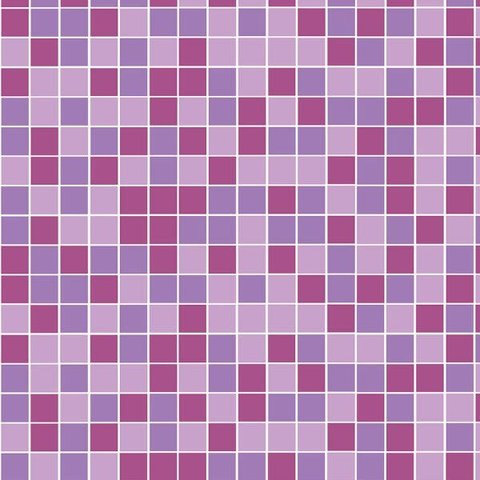 Adesivo Azulejo Pastilhas Em Tons de Rosa e Branco para Área Gourmet