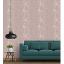 Ver imagem 1 de Papel de parede Geométrico Carmim Silver 