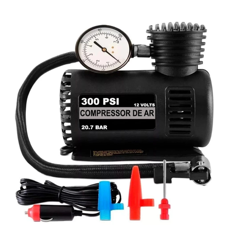 Mini Compressor de Ar de Carro 300psi 12v