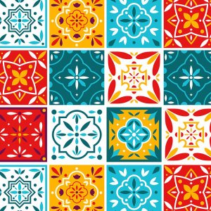 Azulejo Português Hidráulico Colorido para Área Gourmet