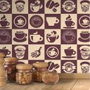 Ver imagem 1 de Papel De Parede Ladrilho Azulejo Cozinha Café