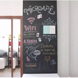 Papel de Parede Lousa Quadro Negro para Escrita com Giz - 1