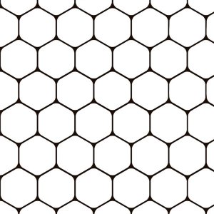Papel de Parede Hexágono Geométrico Para Quartos e Sala