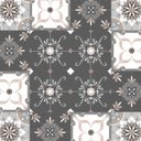 Ver imagem 1 de Adesivo de Parede Azulejo Grego em tons de cinza, bege e branco para Área Gourmet